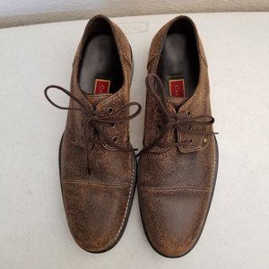 Cole Haan Casual Distressed Brown Oxford Shoe 11M